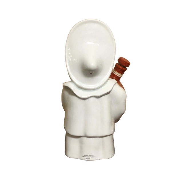 French Vintage Limoges France Porcelain Pierrot Cointreau Liqueur Decanter For Sale - Image 3 of 6