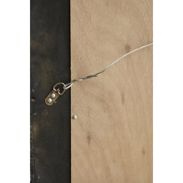 Handcrafted Open Seas Blue 3D Cove Tin Wall Dressing Mirror For Sale - Image 9 of 9