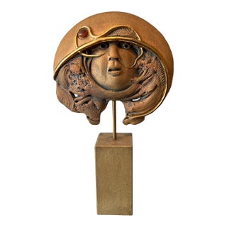 1970s Terracotta sculpture signed Jean-Claude Vanhaecke For Sale