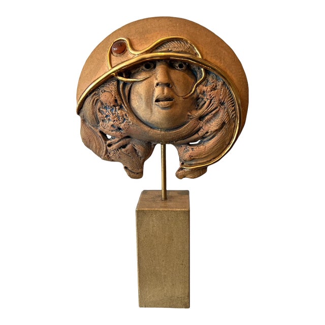 1970s Terracotta sculpture signed Jean-Claude Vanhaecke For Sale
