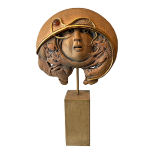 1970s Terracotta sculpture signed Jean-Claude Vanhaecke