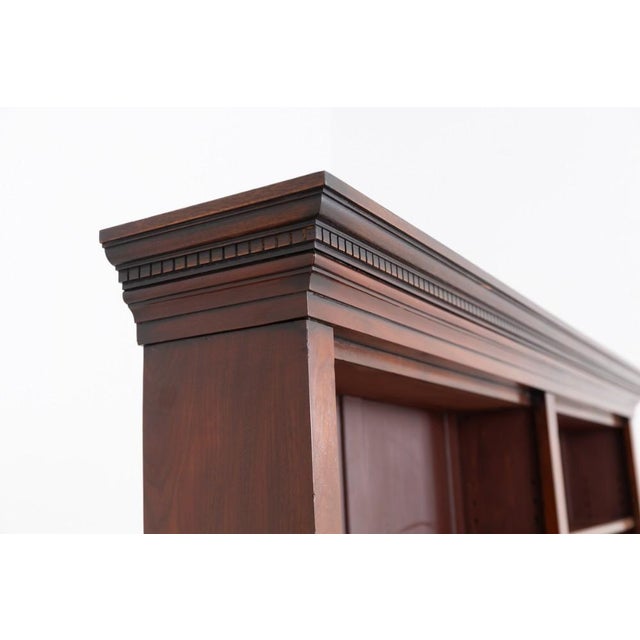 Victorian Inverted Mahogany Bookcase, 1860s For Sale - Image 4 of 6