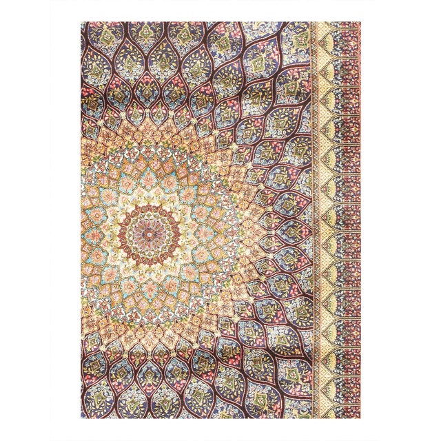 Viscose on a cotton foundation with a medallion This rug has a dense, soft pile, and excellent quality, to ensure that you...