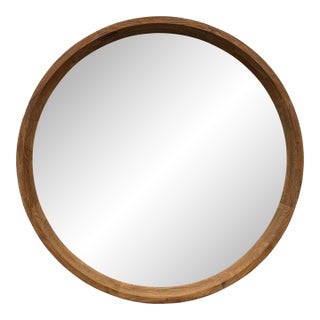 Brownstone Capri Mirror, Teak Wood For Sale