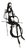 Sculpture of a Cellist, 1950s, Metal For Sale