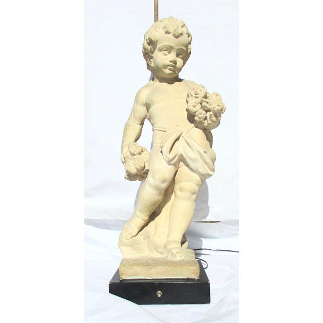 Allegorical Seasons Figural Sculpture Table Lamps - A Pair of 2 For Sale - Image 4 of 17