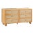 Grappa Natural Wood & Rattan Wavy Dresser with Ball Feet For Sale