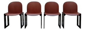 Vintage Italian Dialogo Chairs by Afra & Tobia Scarpa for B&B Italia, 1970s, Set of 4