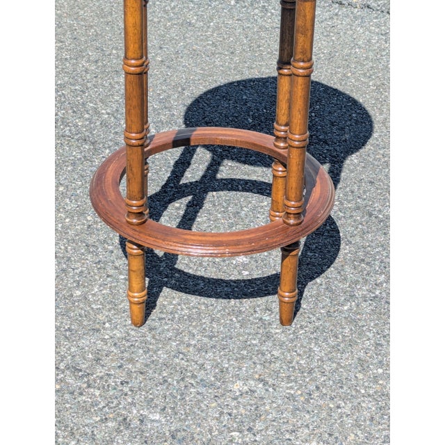 Mid Century Terrestrial Wood Standing Floor Globe For Sale - Image 4 of 9