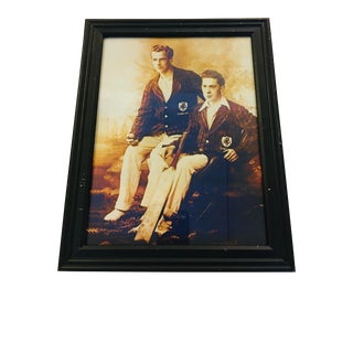 Cricket Players Sepia Tone Photograph For Sale