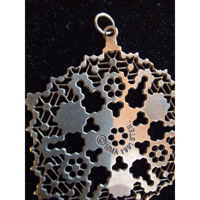 Collection of Vintage Sterling Silver Metropolitan Museum of Art Christmas Ornaments For Sale - Image 15 of 17
