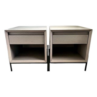 Room and Board Natural Wood Nightstand For Sale
