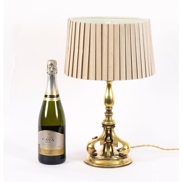 Antique French Art Nouveau Ormolu Table Lamp, Late 19th Century For Sale - Image 18 of 18