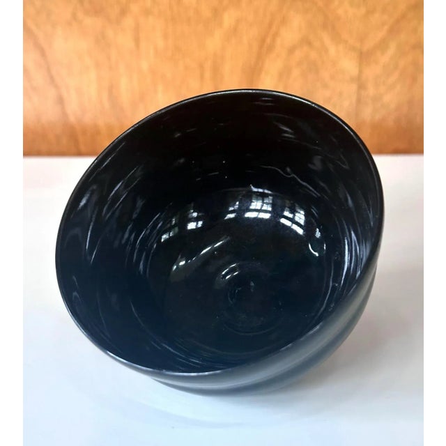 Blue 19th Century Japanese Glazed Kyo-yaki Tea Bowl Nin'ami Dohachi For Sale - Image 8 of 12