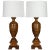 French Walnut Baluster Form Lamps - a Pair For Sale - Image 12 of 12