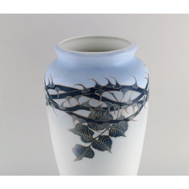 Royal Copenhagen Large Art Nouveau Vase Bertha Nathanielsen for Royal Copenhagen, 1929 For Sale - Image 4 of 9