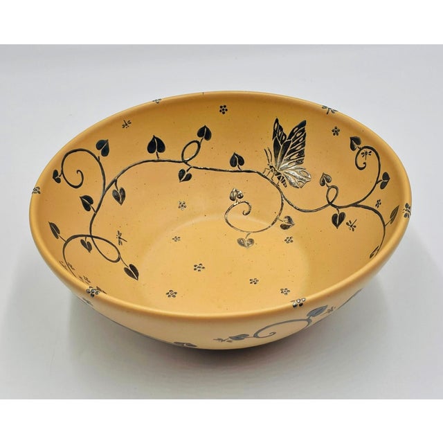 2000 - 2009 Emilia Castillo Porcelain & Silver Butterfly Bowl, Taxco, 2009 For Sale - Image 5 of 18