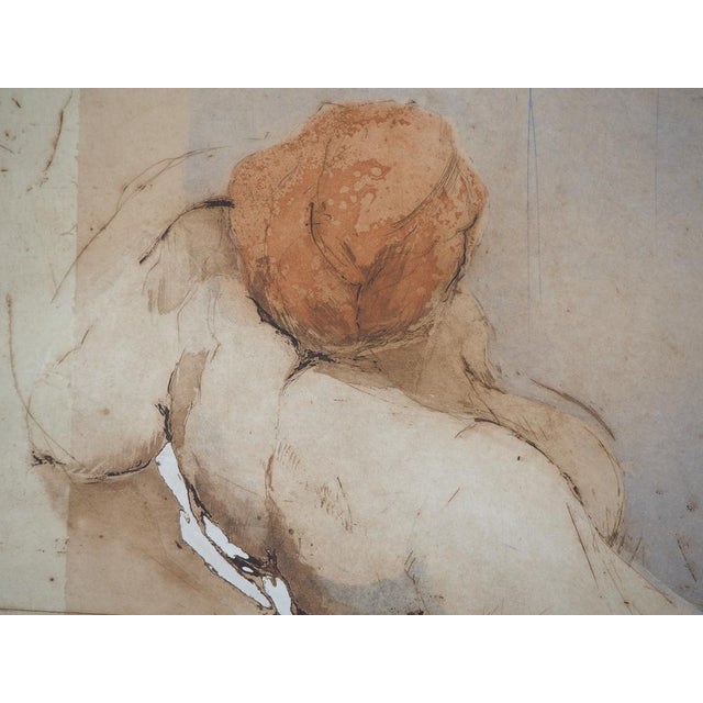 Sylviane Canini, Immersion: The Woman in the Bath, Original Etching For Sale - Image 3 of 6