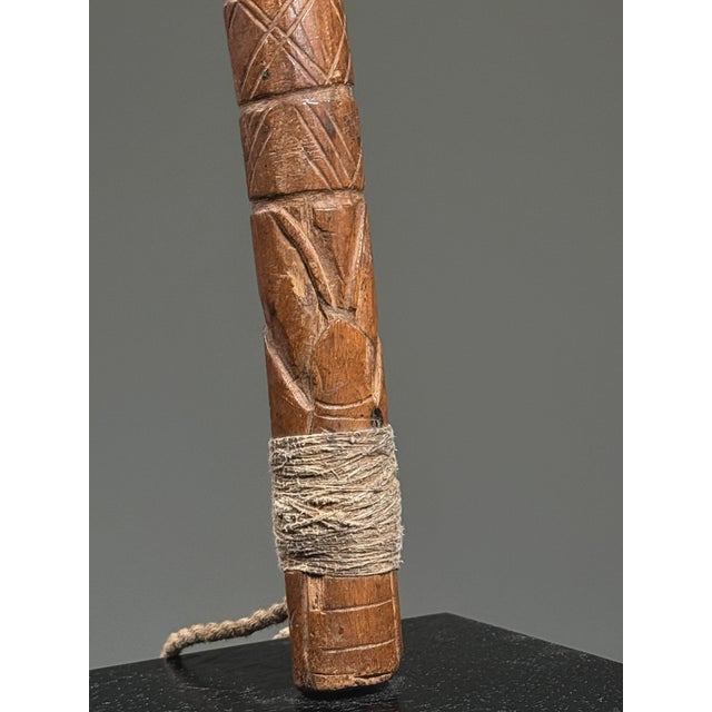 Rare Voltaic Burkina Faso Scepter With Snake Head Blade on Custom Stand For Sale In Philadelphia - Image 6 of 12