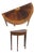 Hekman Mahogany Inlaid Demilune Table For Sale