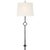 Studio VC for Visual Comfort Signature Cranston Large Sconce in Aged Iron with Linen Shade For Sale