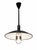 Vintage Adjustable Industrial Black Metal Pendant Lamp, 1980s For Sale - Image 6 of 6