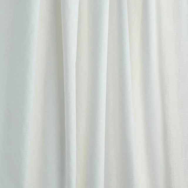 Transitional Schumacher Dean Indoor/ Outdoor Fabric in Ivory For Sale - Image 3 of 4