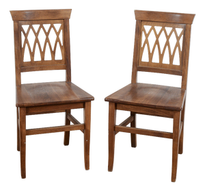 Vintage Wood Chairs, Set of 2