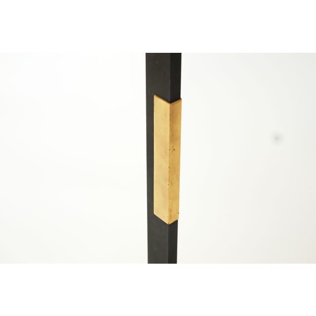 Black Vintage 20th Century Stand Ashtray in Black and Gold Metal For Sale - Image 8 of 10