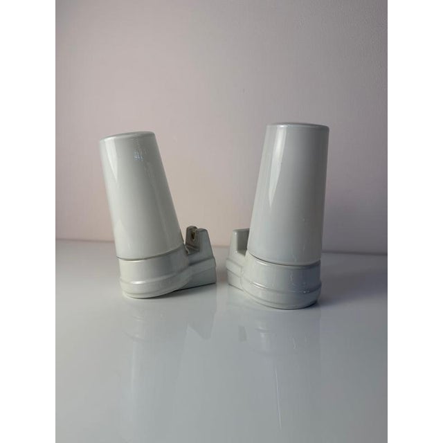 White Model 6080 Wall Lamp by Sigvard Bernadotte for Ifö, Set of 2 For Sale - Image 3 of 11