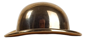 Vintage Hat Bottle Opener in Heavy Gilded Brass, 1970s