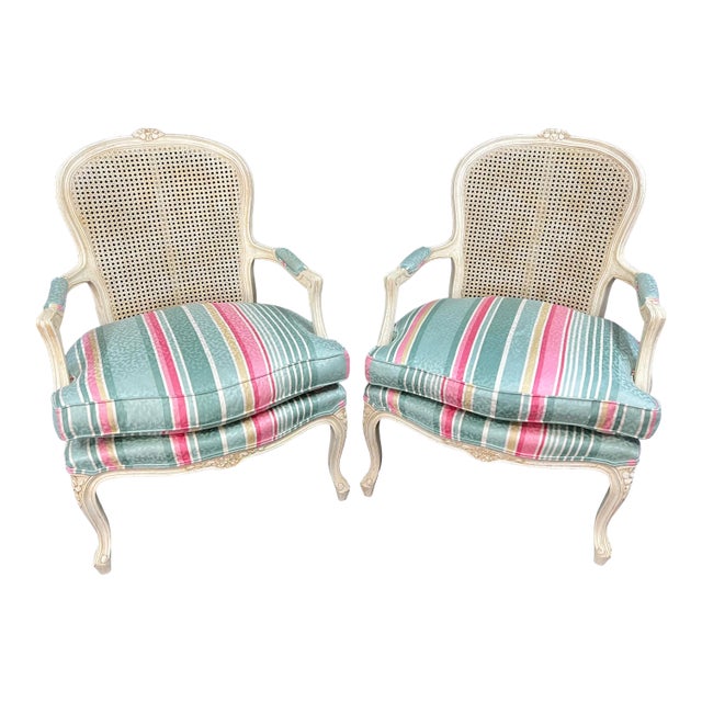 Louis XV Style Fauteuils Pair For Sale