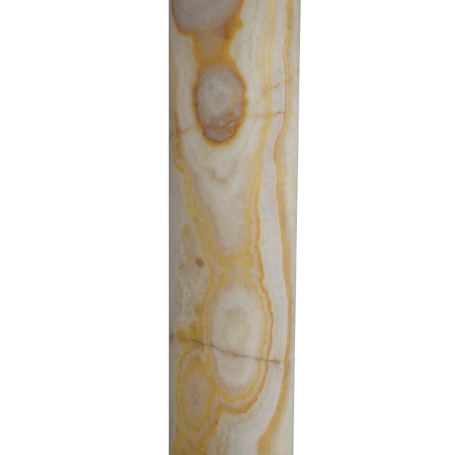 Antique French Onyx Marble Columns with Ormolu Collars, 1870, Set of 2 For Sale - Image 9 of 18