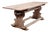 Rustic English Console Table in Oak For Sale