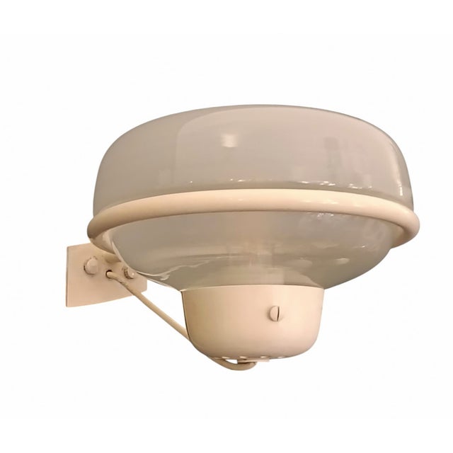 White 228 Wall Lamp by Gino Sarfatti for Arteluce, Italy, 1950s For Sale - Image 9 of 9