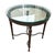 1990s Louis XVI High Style Bronze Accent Table W/ Round Glass Top For Sale - Image 4 of 8