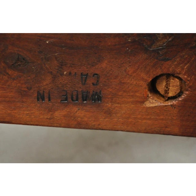 Antique Canadian Country Primitive Pine Wood Colonial Wooden Spinning Wheel For Sale - Image 9 of 12