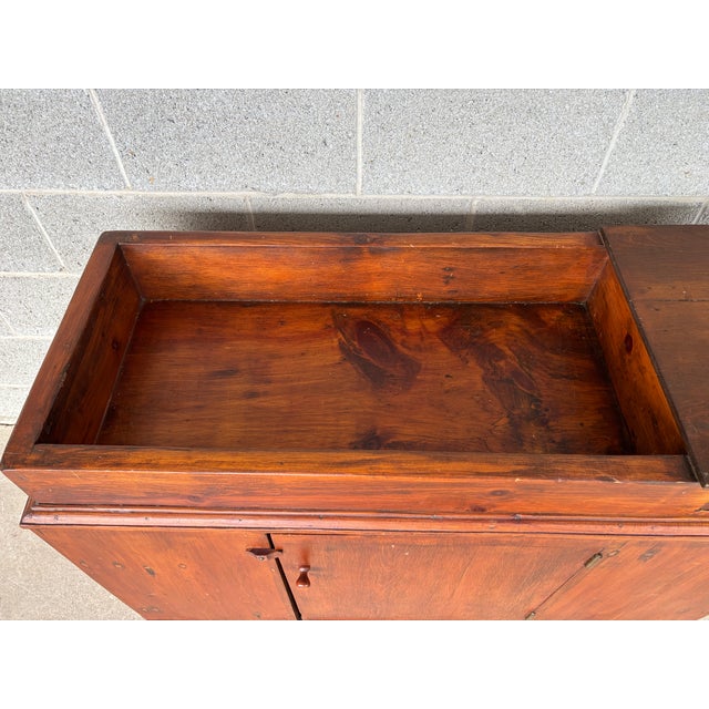 Primitive Antique Pine Dry Sink - Cupboard For Sale - Image 4 of 13