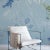 Schumacher Sample - Schumacher X Clements Ribeiro Haven Wallpaper in Teal & Navy For Sale - Image 4 of 5