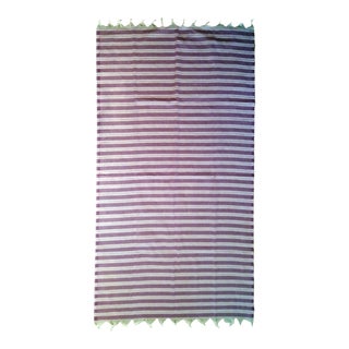 Lavender Linen Sailor Stripe Towalla For Sale