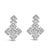 Discover the epitome of elegance with these scintillating 10K white gold earrings, exquisitely crafted to dangle with...
