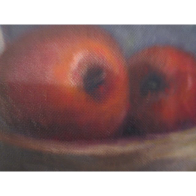 1970s Mid Century Oil on Canvas Board Artist Signed Still Life Framed For Sale - Image 5 of 14