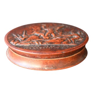 Pressed Wood Snuffbox Representing the Battle of Paris of March 30, 1814 For Sale