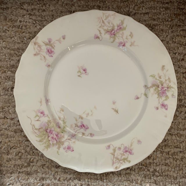 Victorian Early 20th Century Mismatch French Limoges Dinner Plates - Set of 6 For Sale - Image 3 of 8