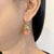 Gold Bochic “Capri” Coral, Pearl & Rose Cut Sapphire Earrings Set18K Gold & Silver For Sale - Image 8 of 11