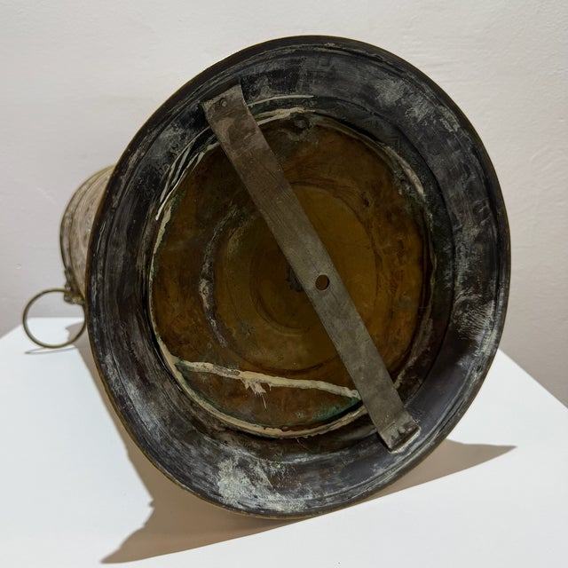 Large Vintage Brass Umbrella Stand with Amsterdam Coat of Arms and Lion Heads, 1960s For Sale - Image 6 of 12