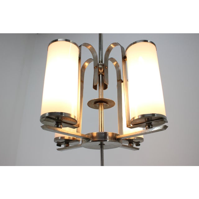 Bauhaus Bauhaus Chrome Pendant, 1930s For Sale - Image 3 of 7