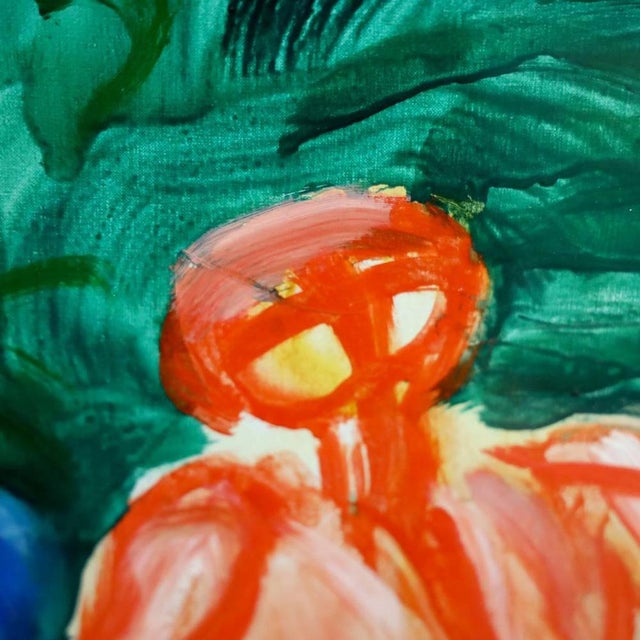 Virgilio Guidi, Man in Space, Oil on Canvas, 1973, Framed For Sale - Image 4 of 18