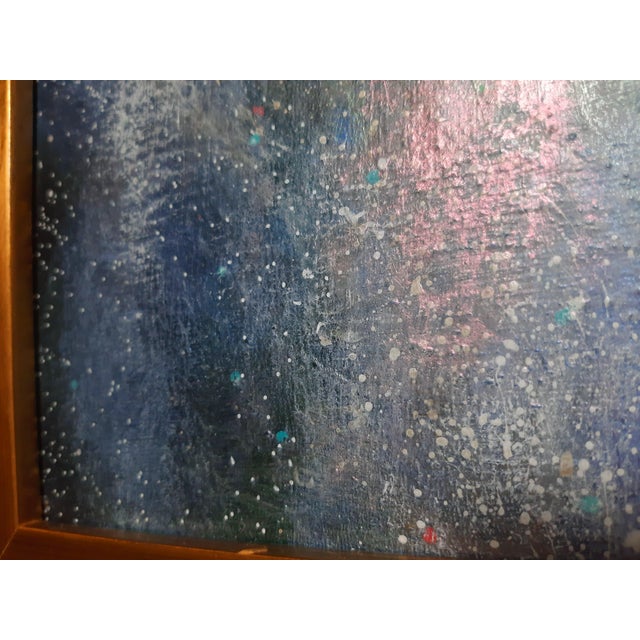 Nebula Galaxy Stars Artist Signed Painting For Sale - Image 4 of 8