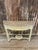 A lovely Adam-style painted console table with an inlaid stone top. The antiqued painted finish on this table is...